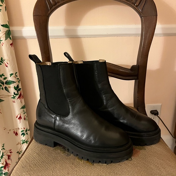 & Other Stories Lug Sole Chelsea Boots 37 black - Picture 2 of 10